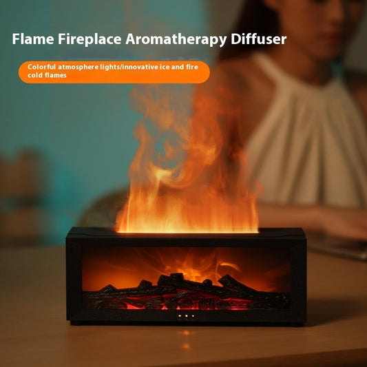 3D Flame Aromatherapy Diffuser – Colorful Oil Humidifier