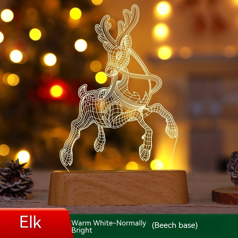 3D Acrylic LED Night Light – Holiday Gift