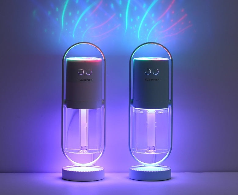Magic Shadow USB Air Humidifier with Night Light & Mini Purifier