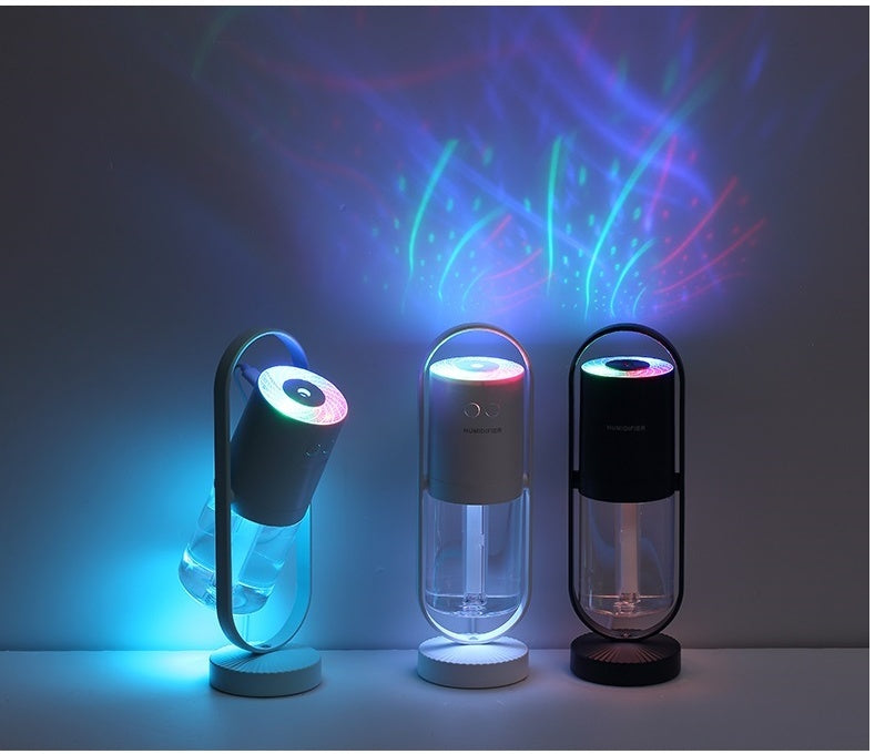 Magic Shadow USB Air Humidifier with Night Light & Mini Purifier