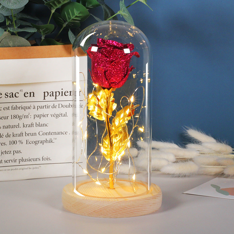 Eternal Rose LED Light in Glass – Perfect Gift for Her
