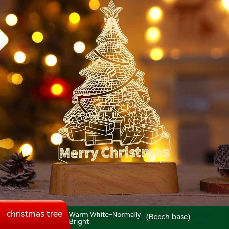 3D Acrylic LED Night Light – Holiday Gift