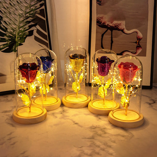 Eternal Rose LED Light in Glass – Perfect Gift for Her