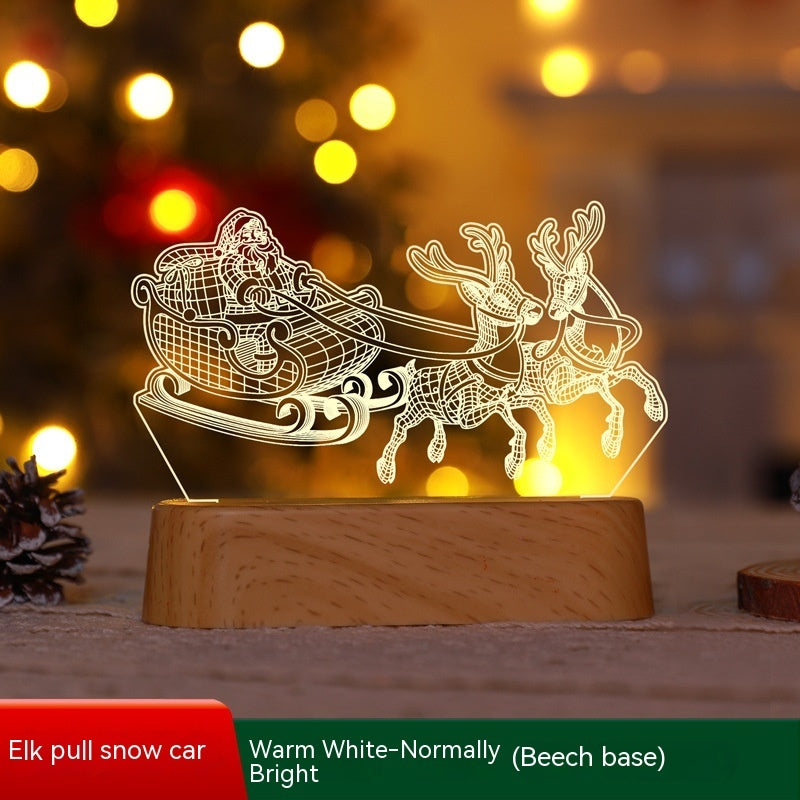 3D Acrylic LED Night Light – Holiday Gift