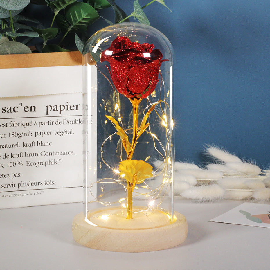 Eternal Rose LED Light in Glass – Perfect Gift for Her