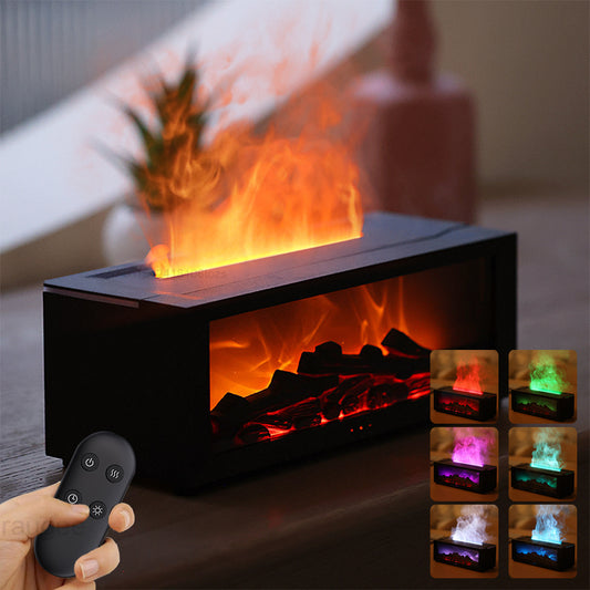 3D Flame Aromatherapy Diffuser – Colorful Oil Humidifier
