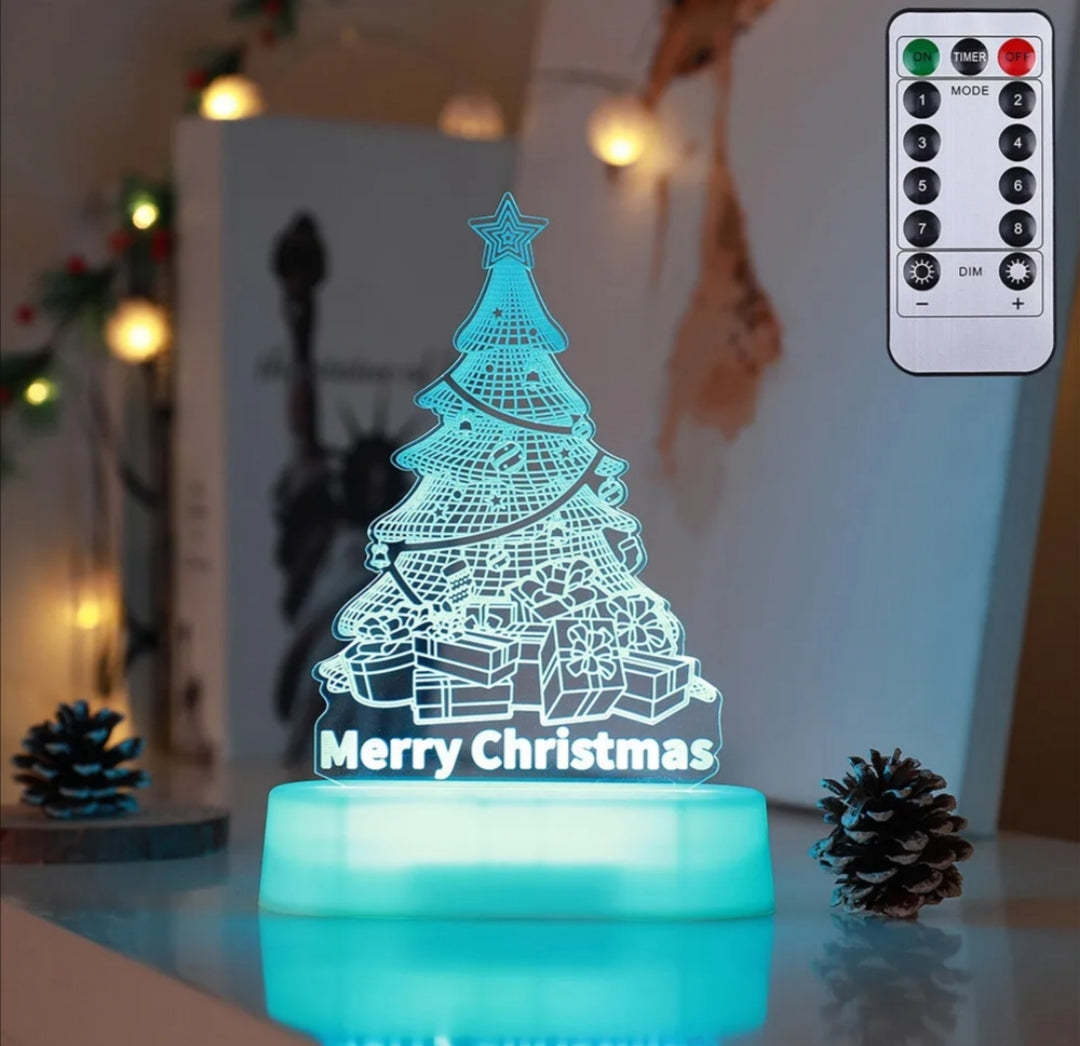 3D Acrylic LED Night Light – Holiday Gift
