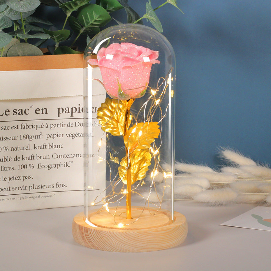 Eternal Rose LED Light in Glass – Perfect Gift for Her