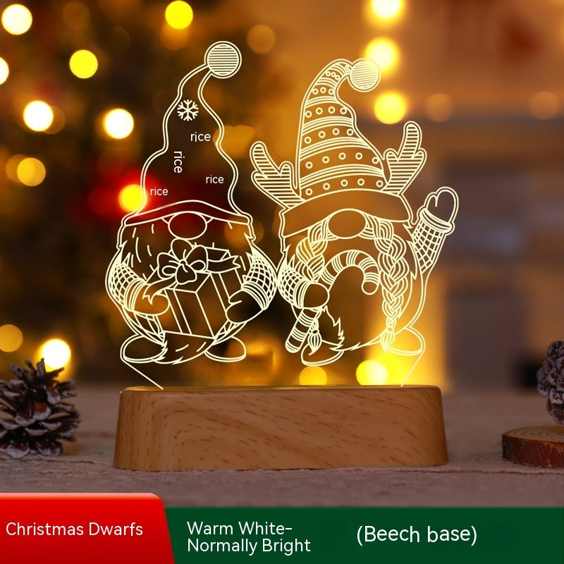 3D Acrylic LED Night Light – Holiday Gift