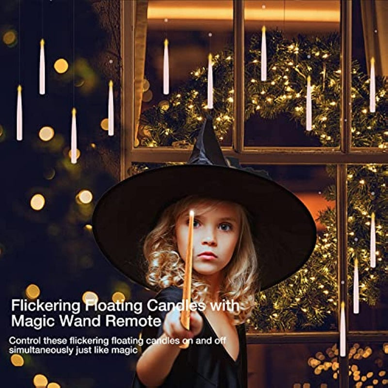 Floating Flameless Candles with Remote – Warm Flickering Light