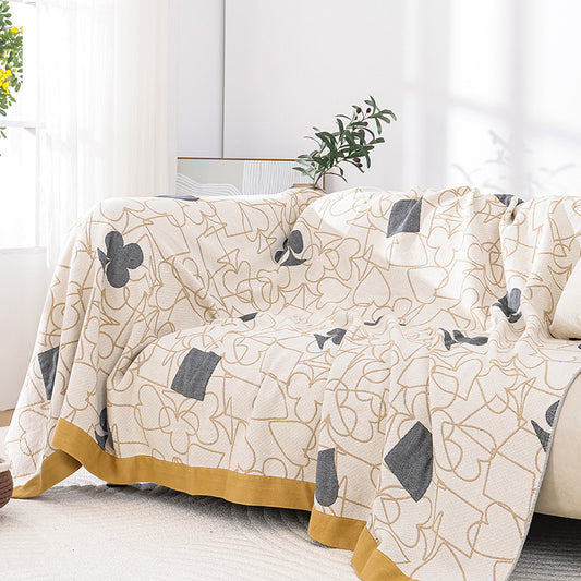 Towel Blanket Thickened Soft All Cotton Cover Blanket Breathable Towel Blanket