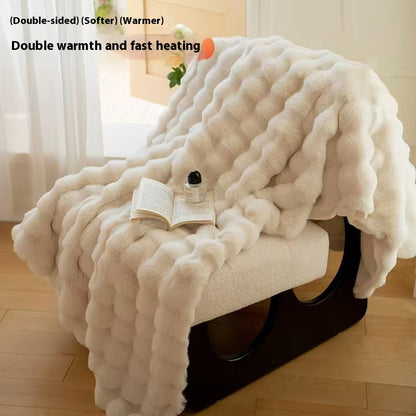 Summer Nap Blanket Office Air Conditioning Blanket Coral Fleece Blanket