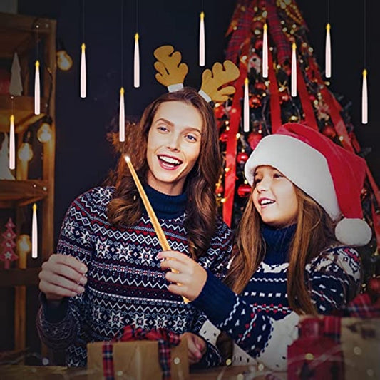 Floating Flameless Candles with Remote – Warm Flickering Light