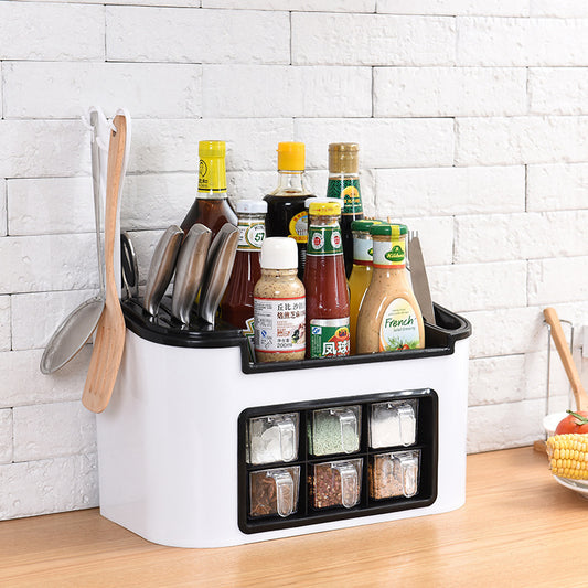 Vogue Multi-Functional Kitchen Set – Spice Box, Bottle Holder & Knife Rack