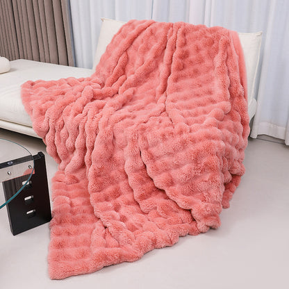 Summer Nap Blanket Office Air Conditioning Blanket Coral Fleece Blanket