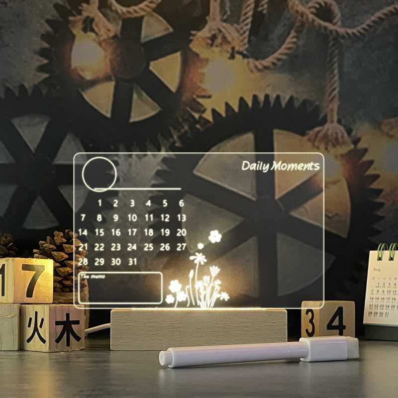 LED Message Board Night Light with Pen – USB Creative Lamp & Gift