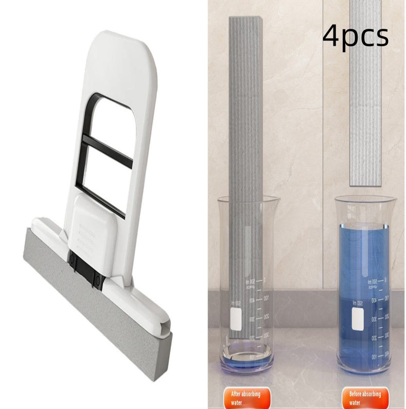 Handheld Mini Foldable Desktop Mop – Small Cotton Sponge Cleaning Tool for Kitchen, Bathroom, Glass & Car