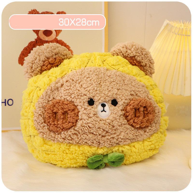 Throw Pillow Quilt Small Blanket Two In One