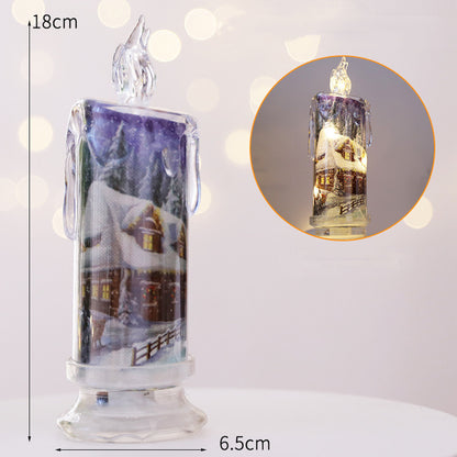Christmas Transparent Electronic Candles – Decorative Gift