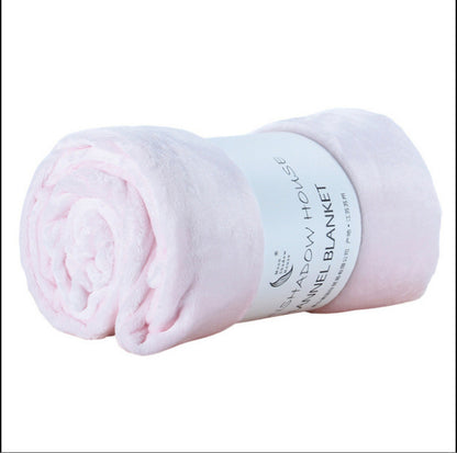 Autumn Winter Cashmere Blanket Solid Color Fake Fur Single Sofa Blankets Tie Dye Plush Warm Fleece Blanket Student Dormitory