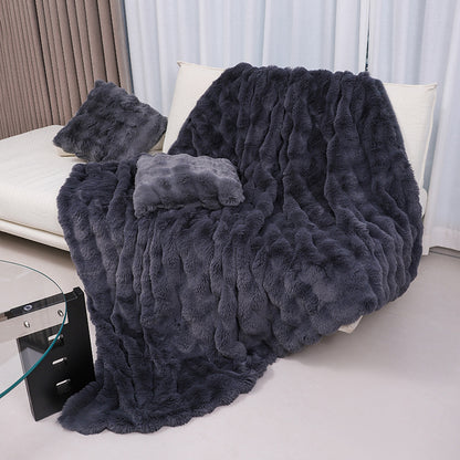 Summer Nap Blanket Office Air Conditioning Blanket Coral Fleece Blanket