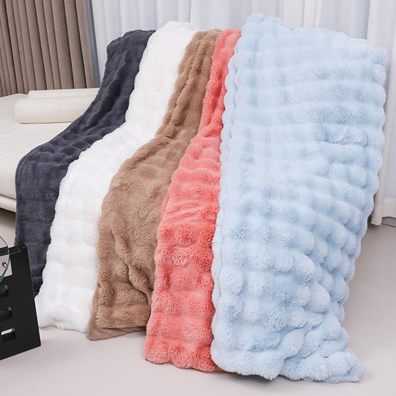 Summer Nap Blanket Office Air Conditioning Blanket Coral Fleece Blanket