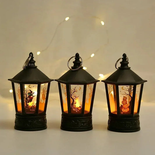 Halloween LED Lantern – Vintage Witch