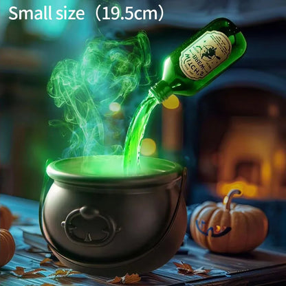 LED Witch Cauldron with Fog – Spooky Skeleton Halloween Decor