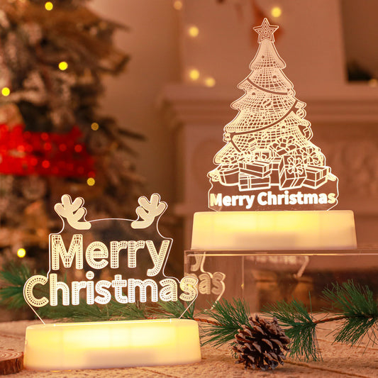 3D Acrylic LED Night Light – Holiday Gift