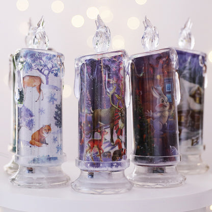 Christmas Transparent Electronic Candles – Decorative Gift
