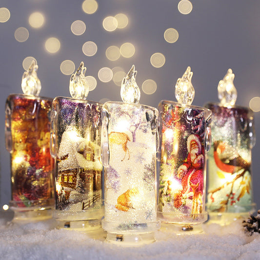 Christmas Transparent Electronic Candles – Decorative Gift
