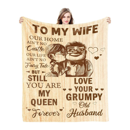 Flannel Blanket Printed Party Bedroom Decoration