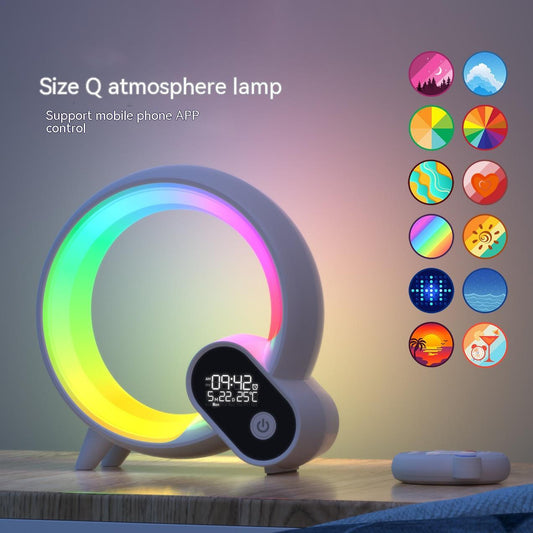 Creative Q Light Sunrise Alarm Clock with Bluetooth & Atmosphere Lamp
